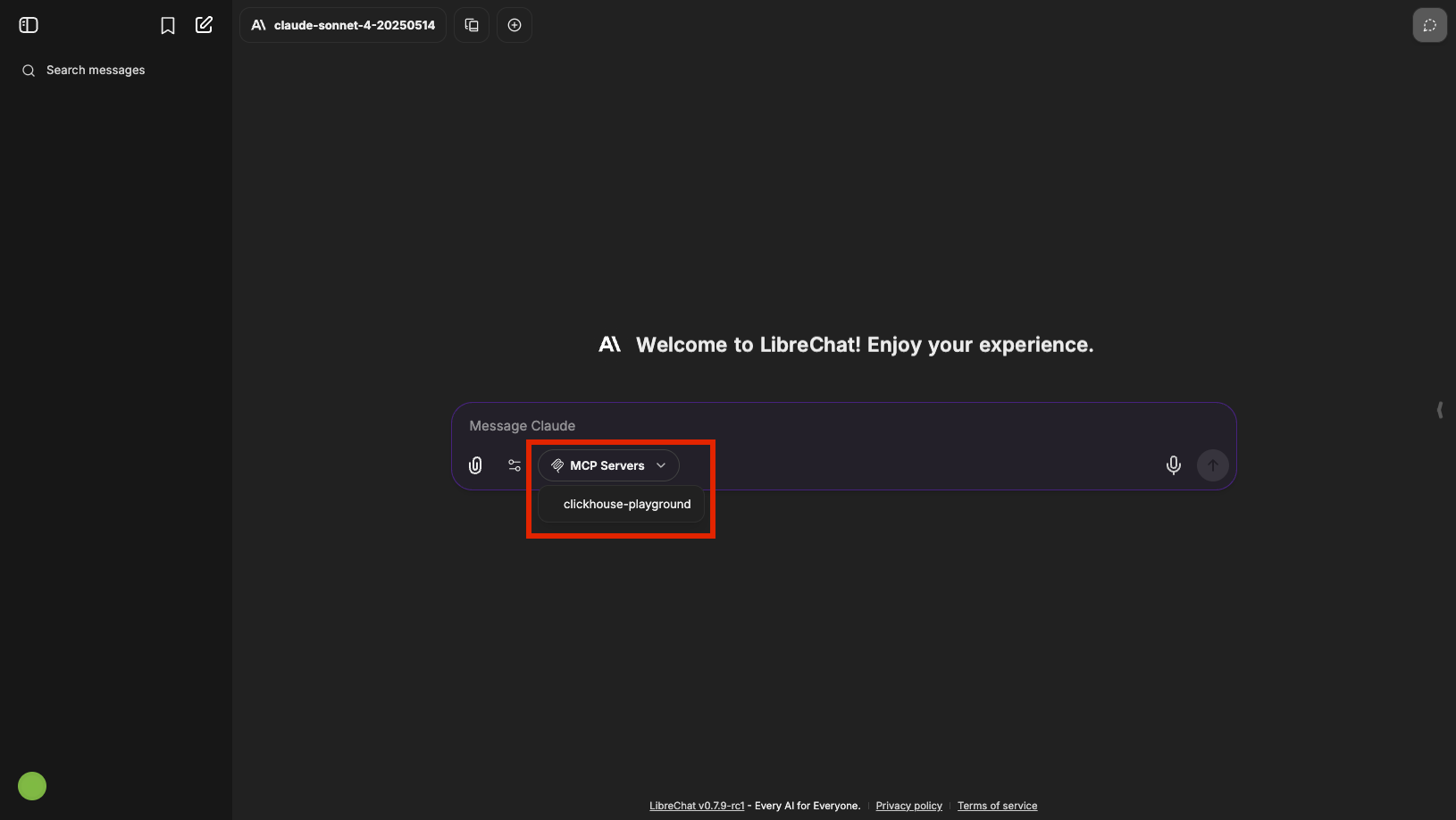 Выберите сервер MCP