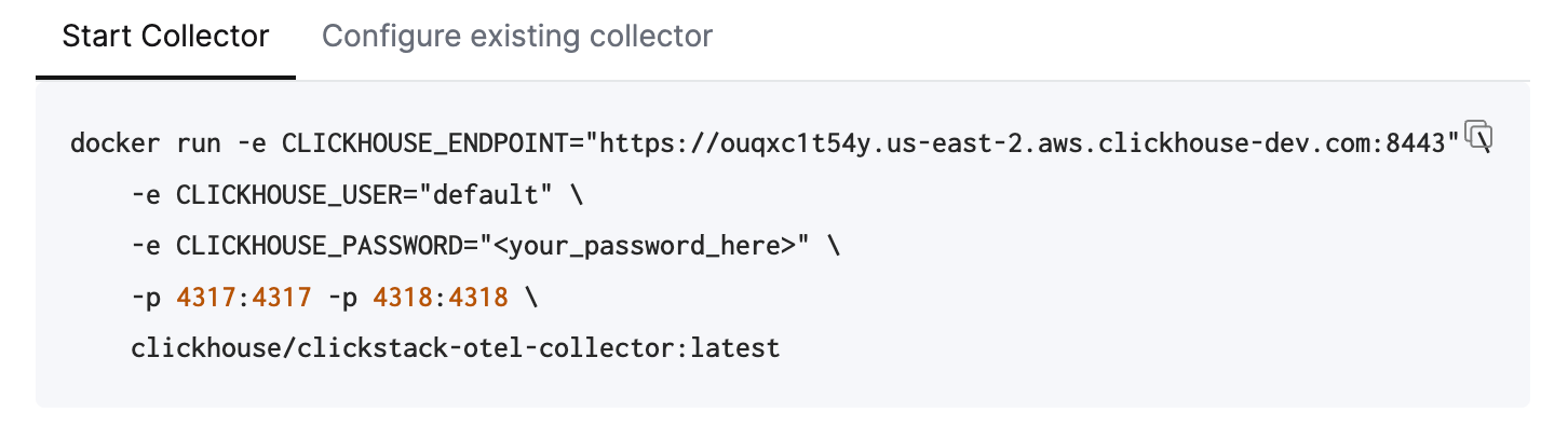 Источник данных OTel collector